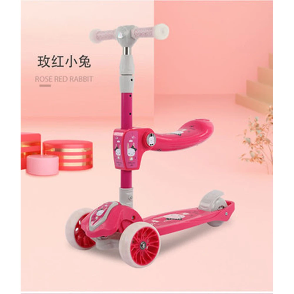 Детский самокат детский игрушечный трехколесный велосипед автомобиля Складная