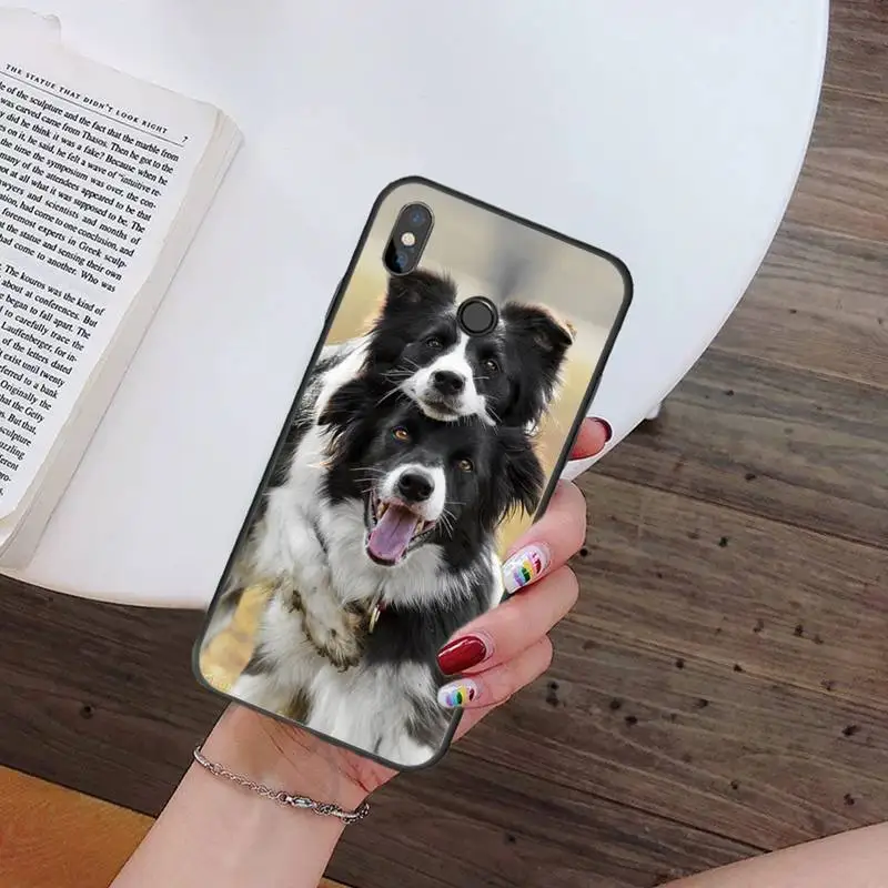 

Cute Border collie dog pet Phone Case For Xiaomi redmi 9 9a 8 8a note 10 9 9s 8 8t 7 pro max mi 9 9t 10 pro coque