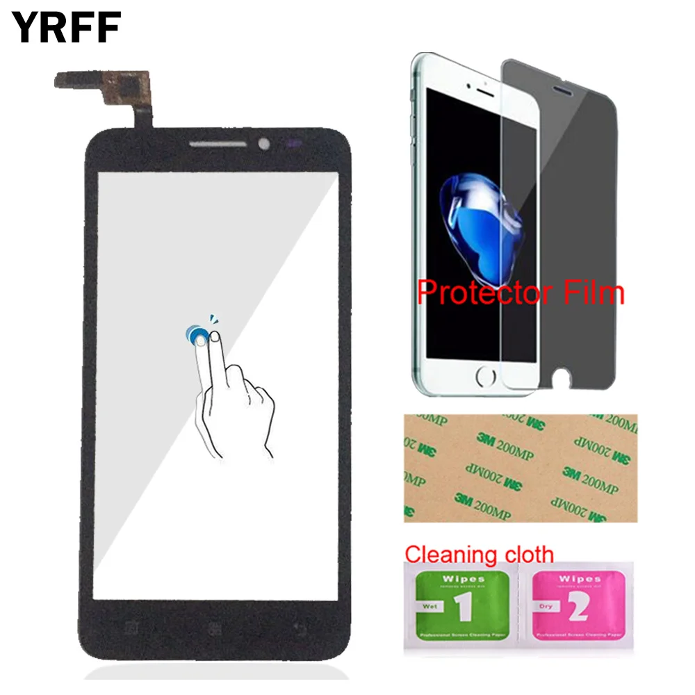 YRFF 5 0 &quotдля Lenovo A606 606 сенсорный экран дигитайзер Передняя стеклянная линза