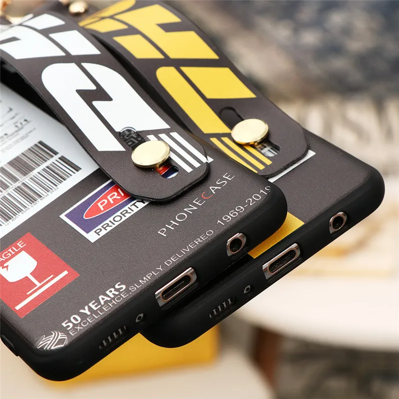 Чехол с ремешком на запястье для Samsung Galaxy A52 A50 A51 A72 A70 A71 A21S A20E A10 A31 A32 S9 S20 FE S21 Plus |