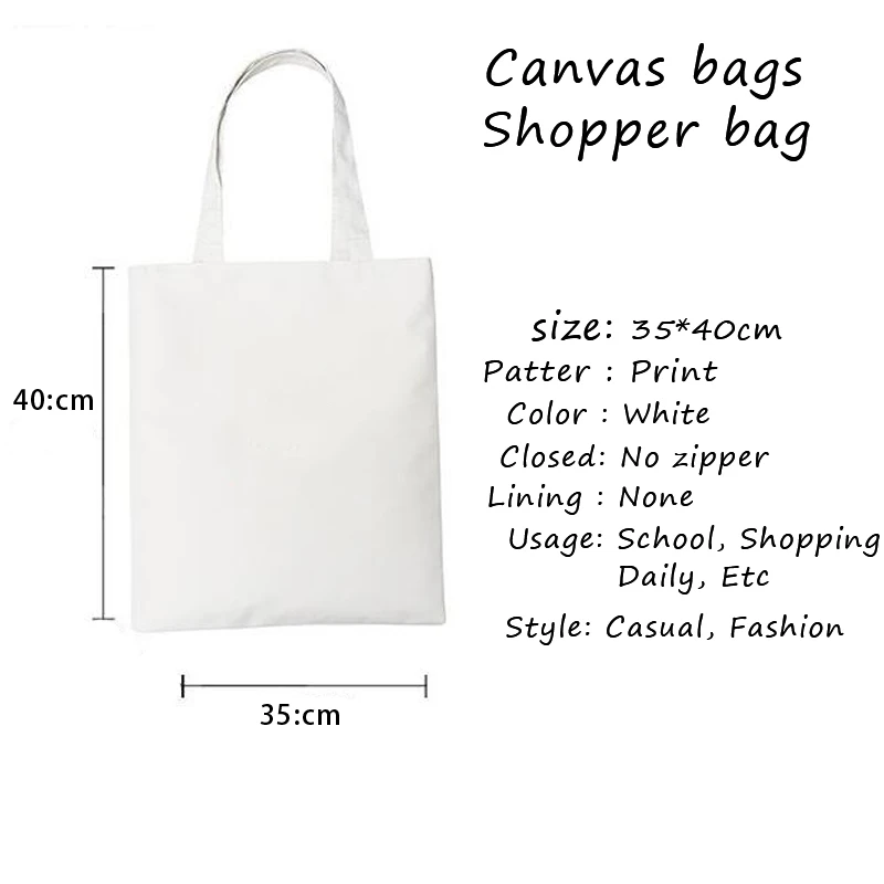 

Magical Doremi Cartoon Cute Tote Bag Ladies Large-capacity Fashion Canvas Shoulder Bag Reusable Fabric Shopper Bags Handbag