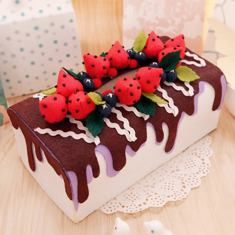 Набор для рукоделия из войлочной ткани домашний бумажный чехол салфеток ручной