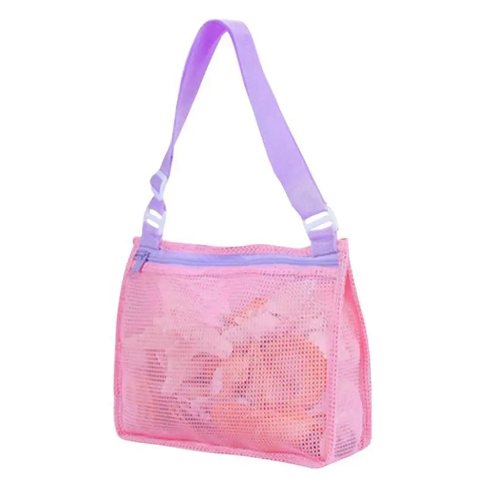 

Portable Summer Kids Mesh Bag Kids Sand Shell Collection Storage Toys Swimming Bag Kids For Boys Accessories Girls Children N4X2