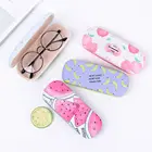 Милый мультяшный цветочный футляр для солнцезащитных очков Портативный прочный полиуретановый футляр для очков Студенческая оправа Чехол для очков