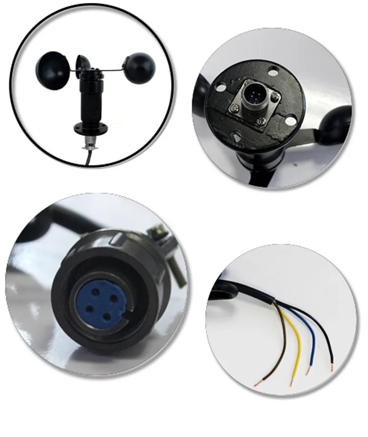 

2 years warranty Polycarbon Wind Anemometer Wind Speed Sensor