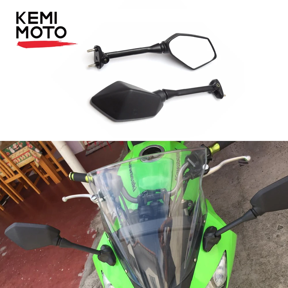 Мотоциклетное зеркало заднего вида мотоцикла боковые зеркала для Kawasaki Ninja 650R 2009 2010 ER6F 400R Z1000SX 2011 2012 2013