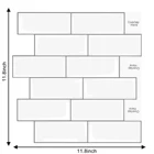Водостойкие самоклеящиеся настенные Стикеры для метро толщиной 1,2 мм, декоративные обои для кабинета, брызгозащищенные обои для пекарни, отклеивание и наклейка
