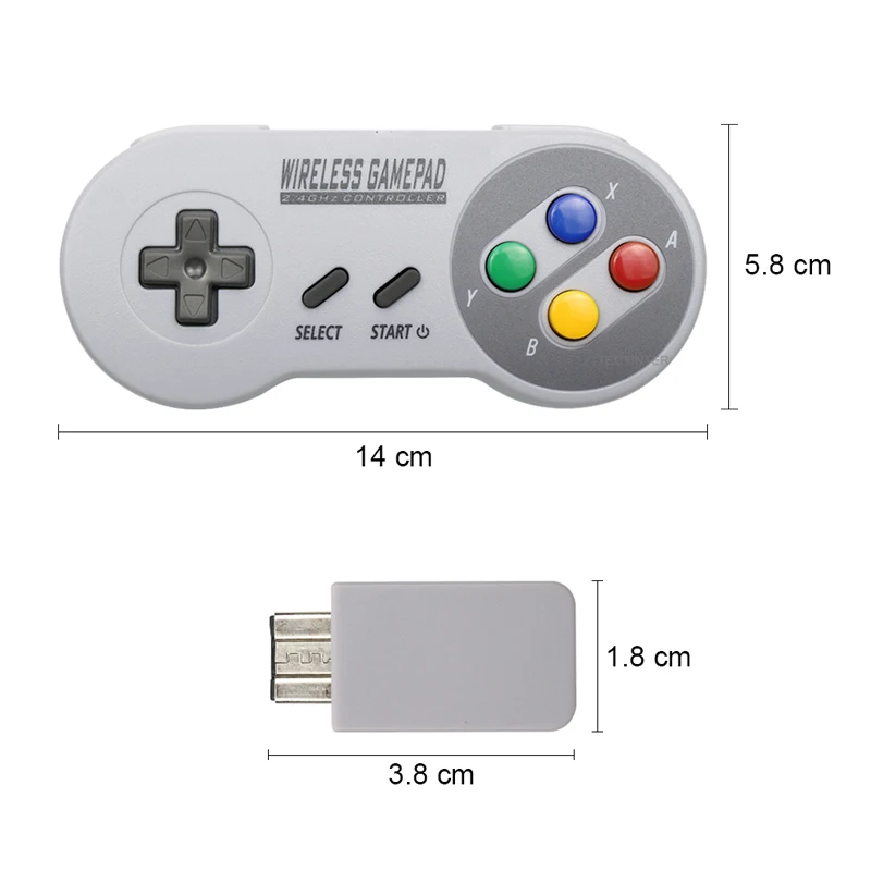 Беспроводные геймпады 2 4 ГГц джойстик контроллер для Switch SNES Super Nintendo Классическая