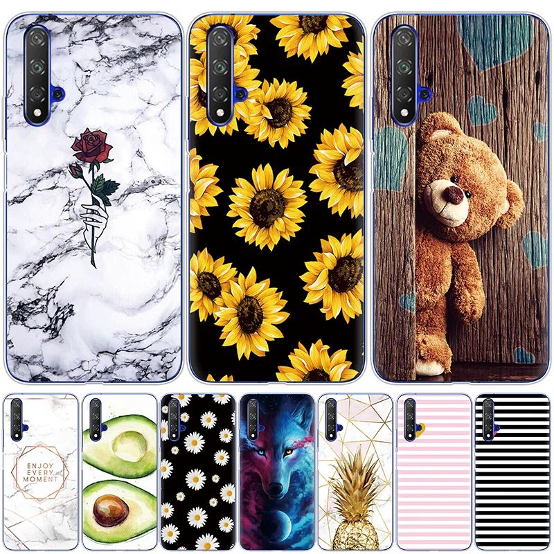 Чехол для Huawei Nova 5 T мягкий силиконовый чехол из ТПУ на заднюю панель телефона