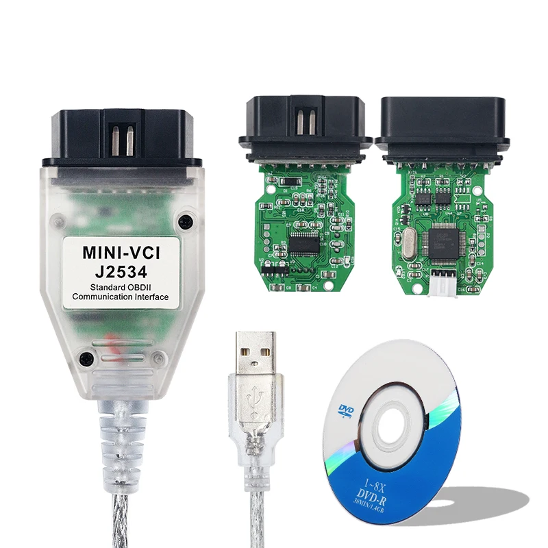 Новейший V17.00.020 для Toyota Mini VCI TIS Techstream 17.00.020 OBD2 Диагностический кабель автомобиля Φ