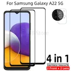 Чехол для Samsung Galaxy A22 5G, защитное стекло, закаленное стекло для телефона GalaxyA22, пленка для Samsung Galaxy A22 5G
