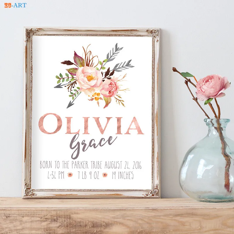 Розовая и серая Картина на холсте с цитатами плакаты настенное искусство цветами