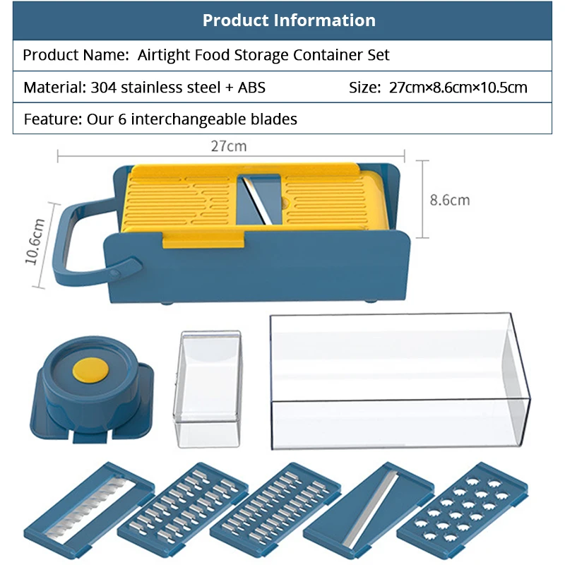 Измельчитель для овощей овощерезка резак многофункциональный прибор резки