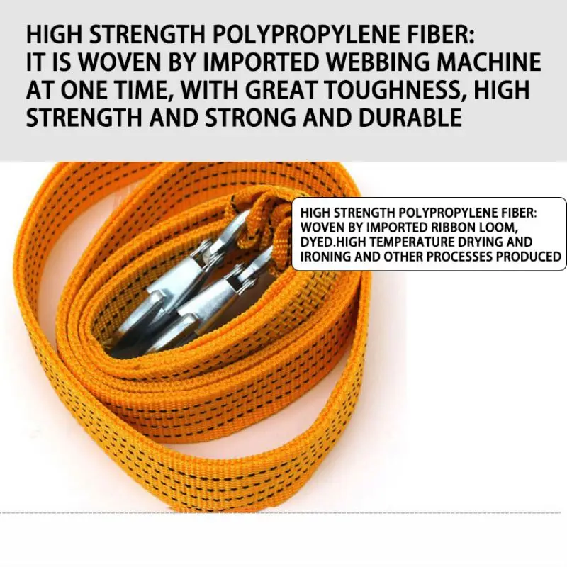 

Trailer Belt Vehicle Tow Rope Strong Car Traction Rope Widened Thickening Emergency Rescue Trailer Tow Rope Outdoor Tools