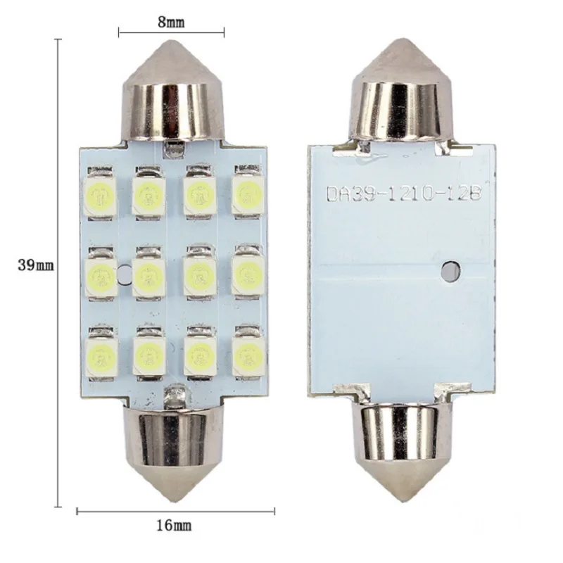 11 компл. Белый светодиодный фонарь интерьерная посылка 10 &amp 36 мм Карта Купол для