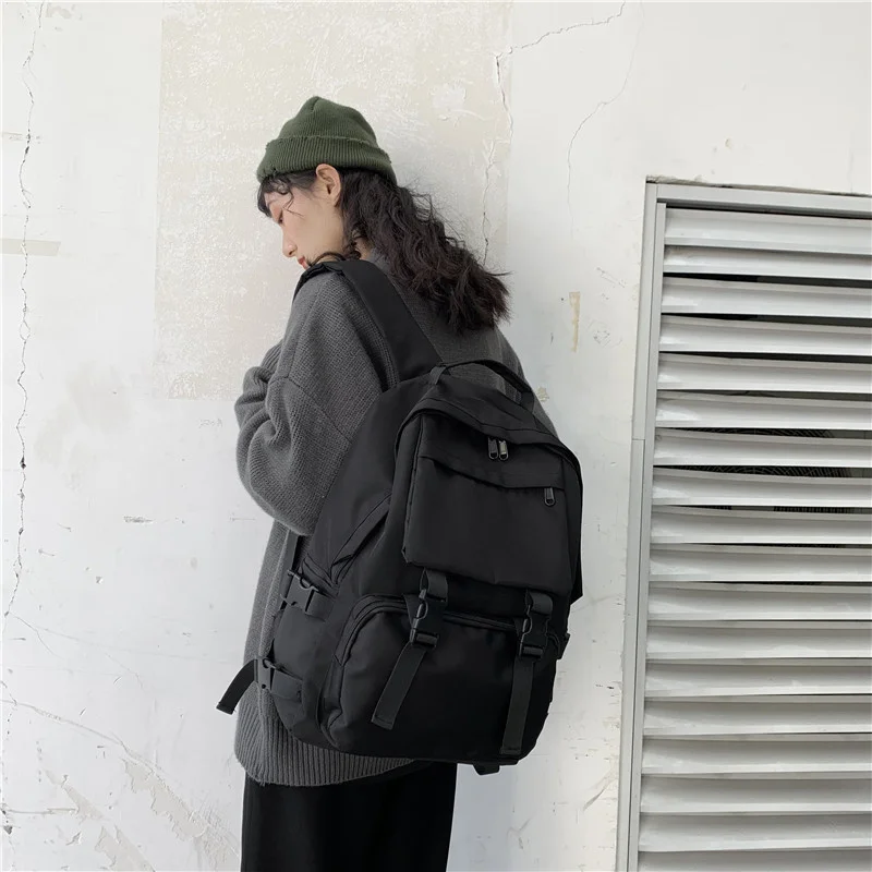 

Black Backpack New Trend Female Backpack Fashion Women Backpack Waterproof Large School Bag Teenage Girls Student Shoulder Bags