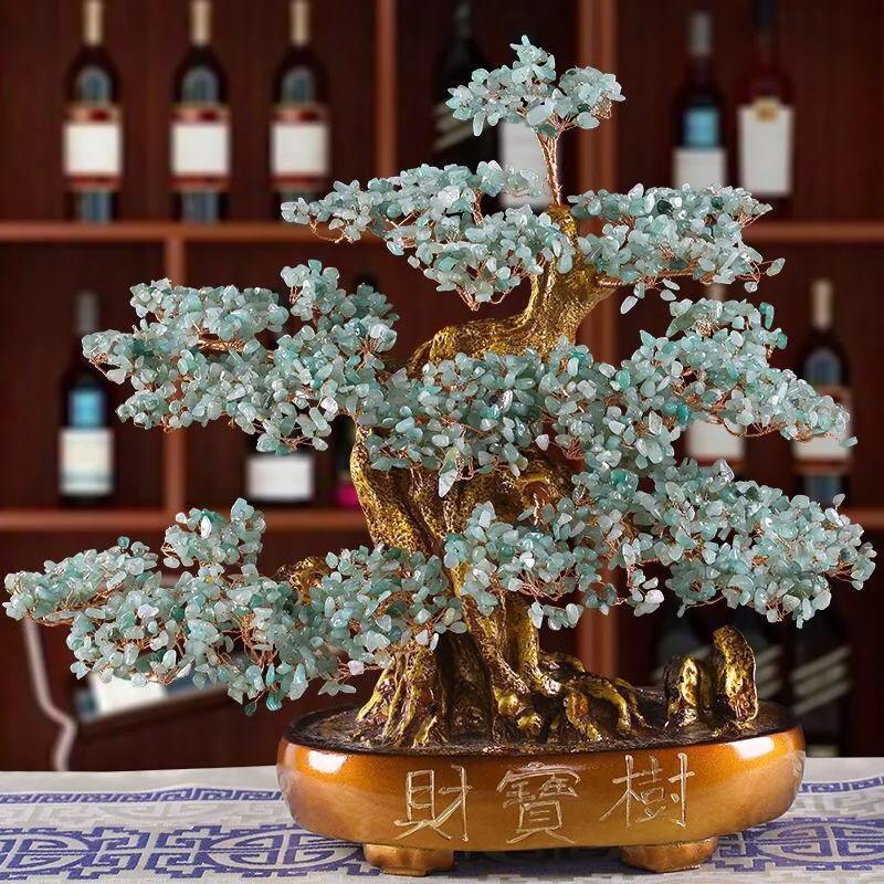 Хрустальное богатое дерево украшение для винного шкафа домашнее креативное