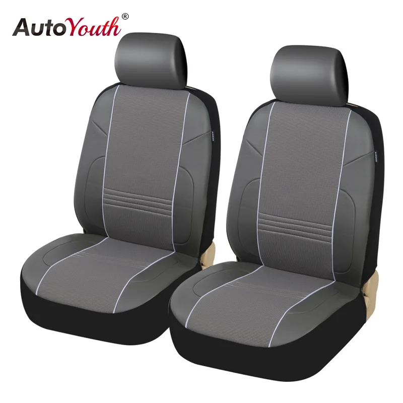 Чехлы для автомобильных сидений из искусственной кожи 2 шт. универсальные