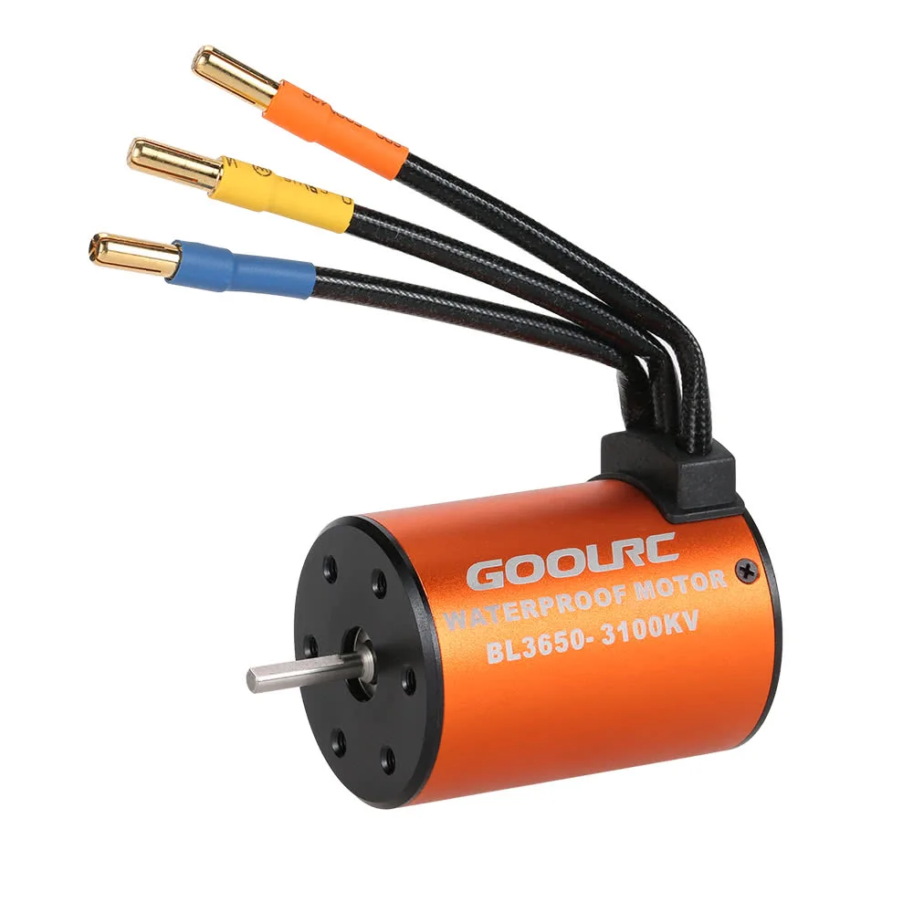 GoolRC Upgrade Waterproof 3650 3100KV Brushless Motor with 45A ESC Combo Set for 1/10 RC Car Truck | Игрушки и хобби
