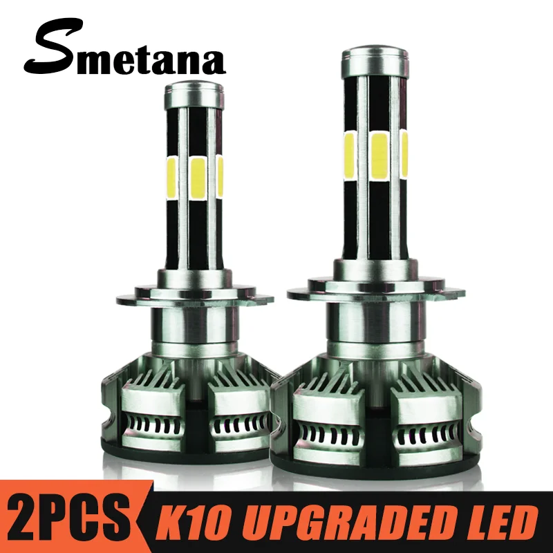 

Smetana 2Pcs 9005 Hb3 Led Canbus No Error H4 H7 LED Light Bulbs H8 H9 H11 HB4 9006 Led Headlights Mini 6500K 16000LM Fog Lights