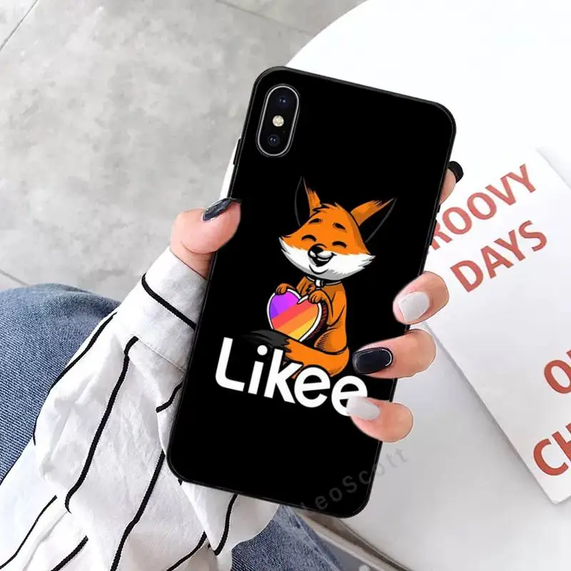 

Likee Funny cat bear love heart Phone Case for iPhone 11 12 mini pro XS MAX 8 7 6 6S Plus X 5S SE 2020 XR
