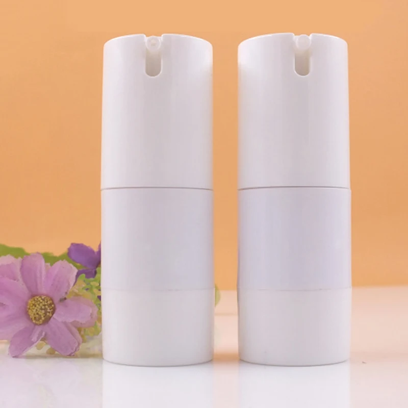 10 шт. пустые бутылки для безвоздушного насоса белая упаковка Пластик небольшой