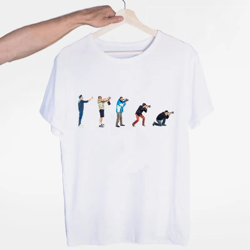 

Men's Evolution of A PhotographerPersonalizedPhotographyT-shirt O-Neck ShortSleeves SummerCasualFashion Unisex Men and Women Tsh