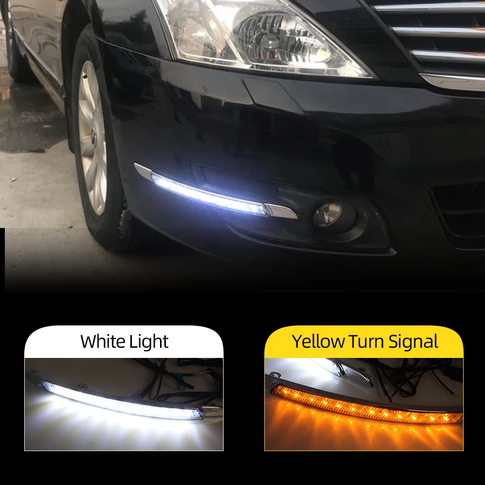 Автомобильный мигающий 1 комплект DRL для Nissan Teana Altima 2008 2009 2010 светодиодный с