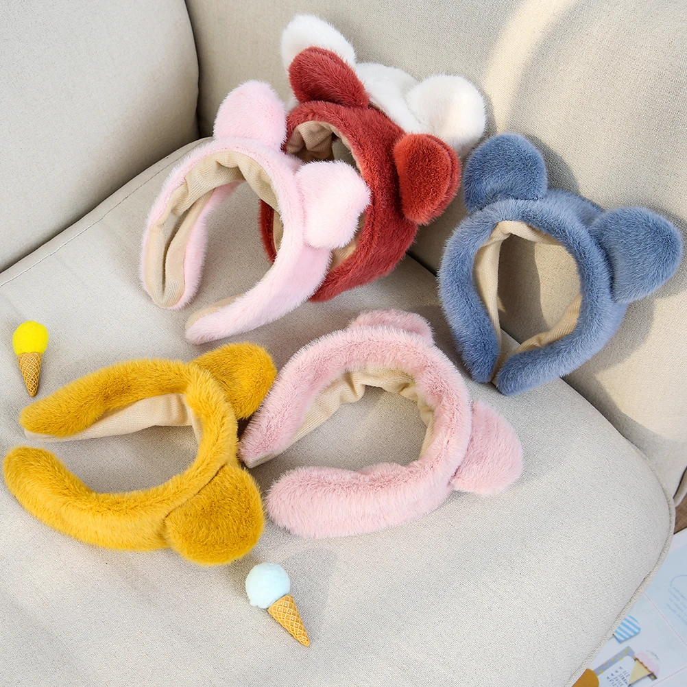 М мизм зимний стиль повязка для волос детей девочек милые медвежьи уши