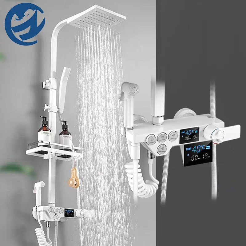 Смеситель для душа с термостатом и цифровым дисплеем|Смесители душа| |