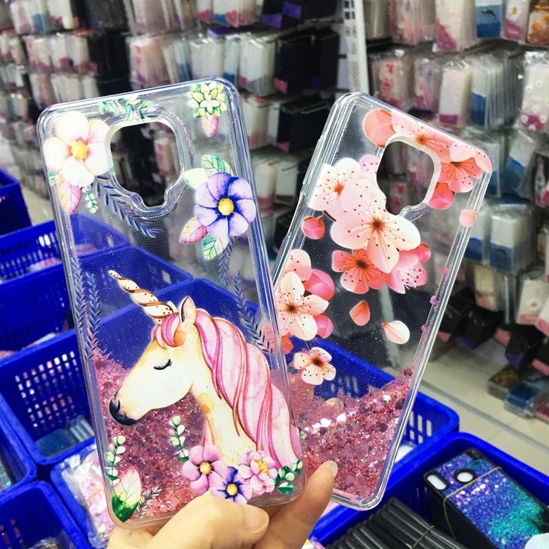 Чехол Unicorn Liquid для OPPO Realme X2 XT X U1 C1 2 3 Pro Neo 7 9 чехол с блестящим песком Reno 2z Z 10X Zoom