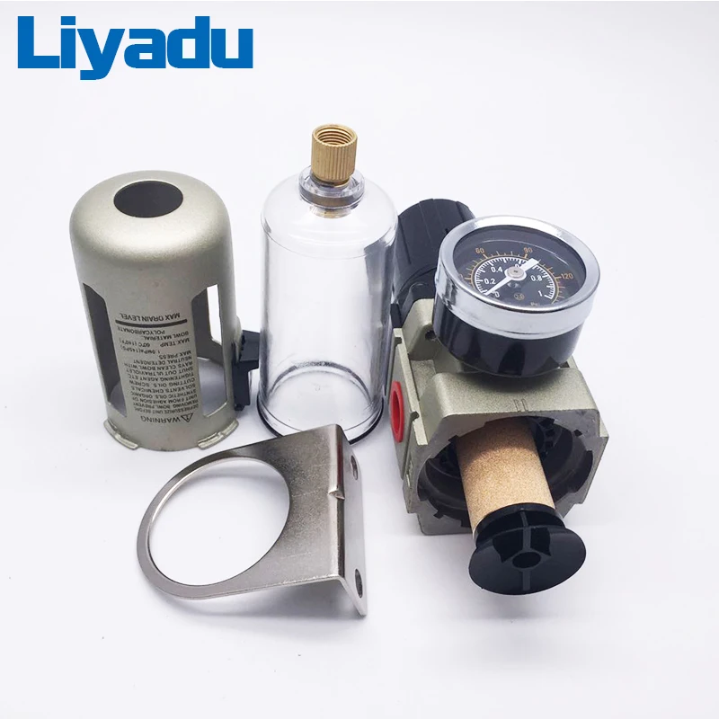 AW3000-02 G1/4 AW3000-03 G3/8 Пневматический воздушный компрессор фильтр редукционный клапан регулирующий клапан