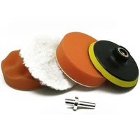 5pcs 4inch sponge car polisher waxing pads buffing polisher buffer set for boat car polish buffer wheel polishing removes