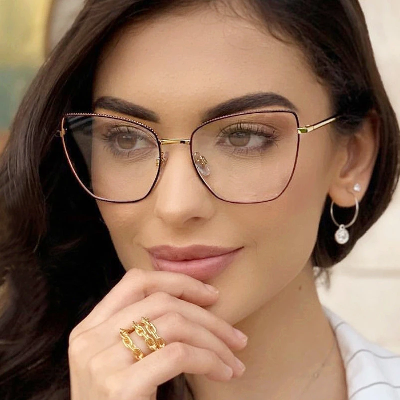 Новинка 2020 роскошный бренд анти синий светильник Квадратные прозрачные очки