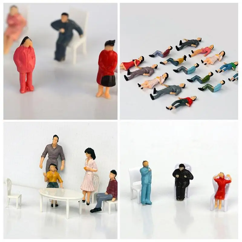 

Fidget Toys Model Character Graphics DIY Building Sand Table Man Scene Railway Sand Little Material Making Train Plastic Worker