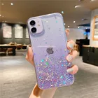 Блестящий яркий чехол карамельных цветов для телефона iPhone 7 8 Plus 11 12 Pro Max 12 Mini X XR XS Max SE 2020, прозрачный мягкий чехол из ТПУ