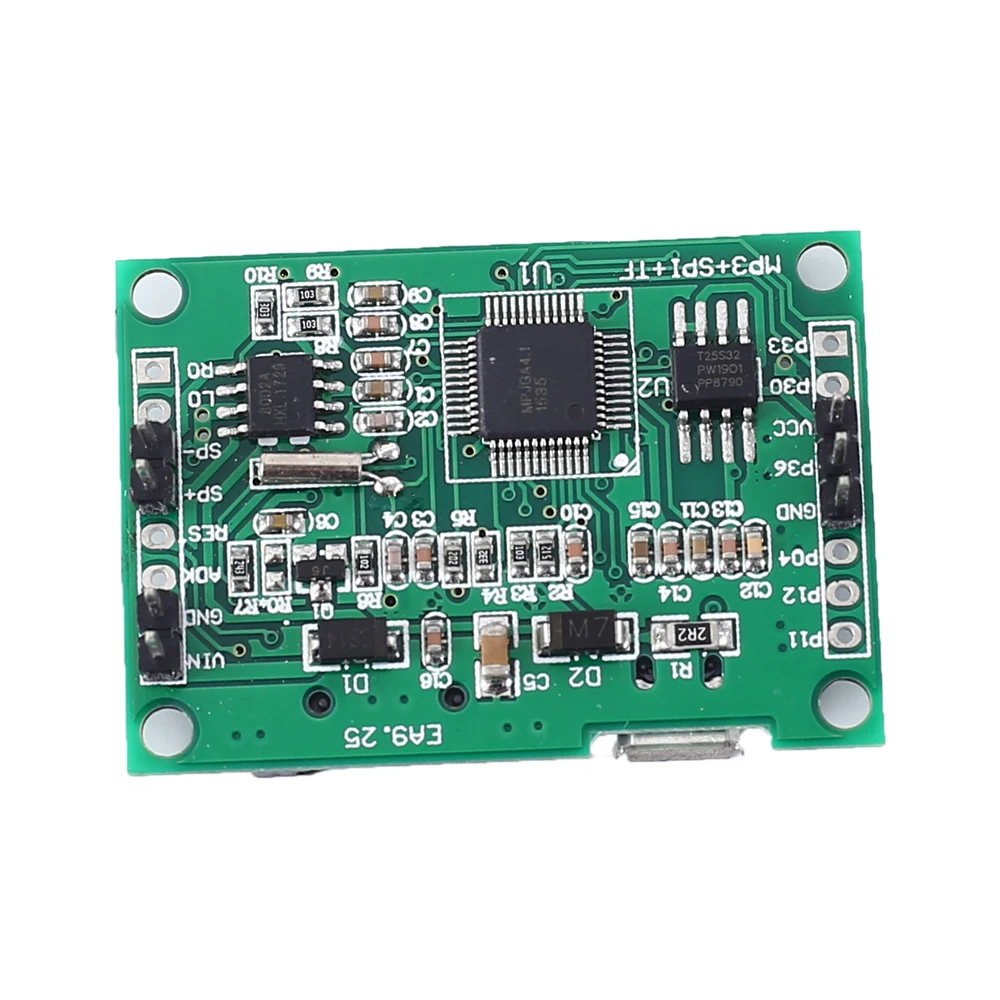 

DC 5V MP3 Voice Module 4M Flash Voice Playback Module w/ 3W Amplifier for Broadcast/Alarm