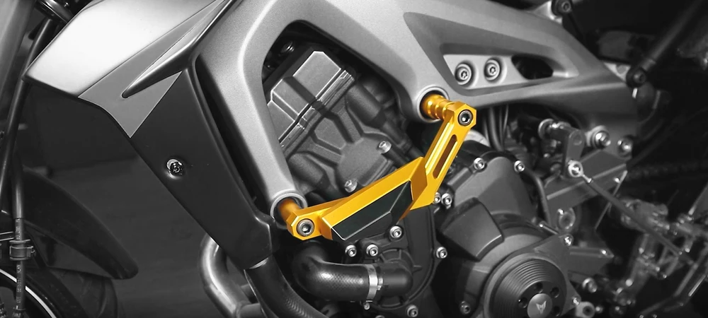 Мотоциклетные двигатели для автомобиля рамки Ползунки Краш протектор Yamaha MT07 MT-07 MT 07 FZ07 FZ-07 складные колодки