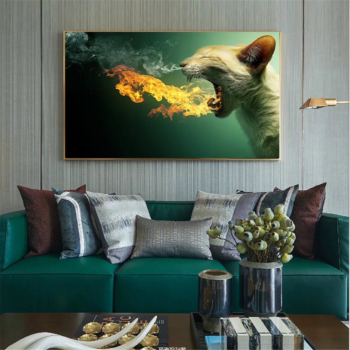 Забавные Critters современный минималистским художественных работ кофе Wall-Art декора