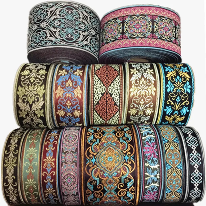 1 м вышитая лента с цветочным узором народный-изготовленный на заказ домашний