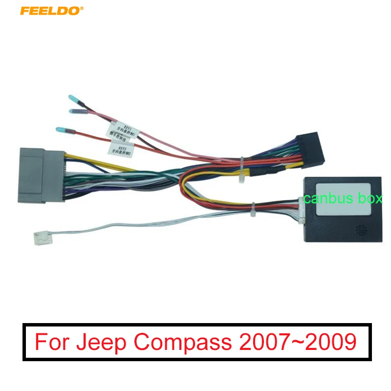 Автомобильный аудиокабель FEELDO 16 контактов Android адаптер питания с can шиной для Jeep