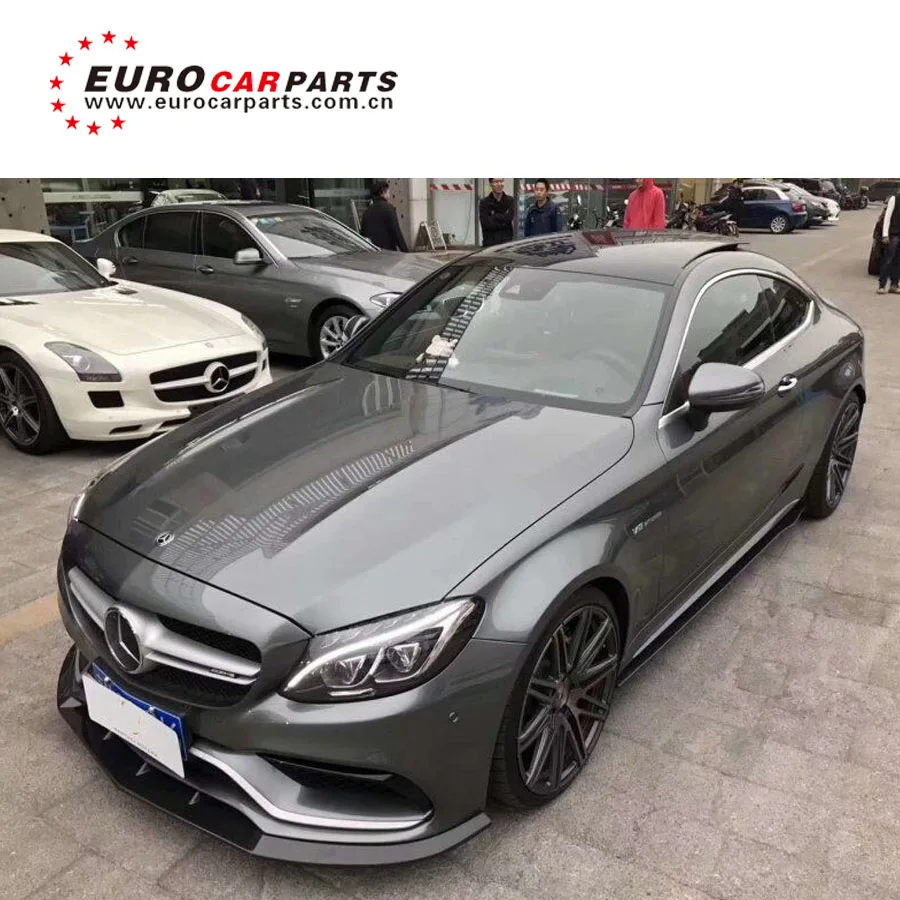 C63 w205 brabas Углеродные детали полный набор с углеродным концом передний диффузор