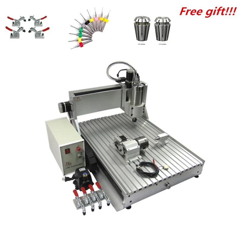 

CNC Router 6040 Z-VFD 3 Axis / 4 Axis USB Mach3 1500W 1.5KW Spindle Motor CNC Engraver Engraving Cutting Milling Machine