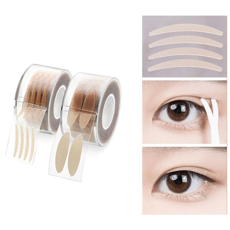 Невидимые наклейки для век 600 шт. кружевные полоски подтяжки глаз двойная лента