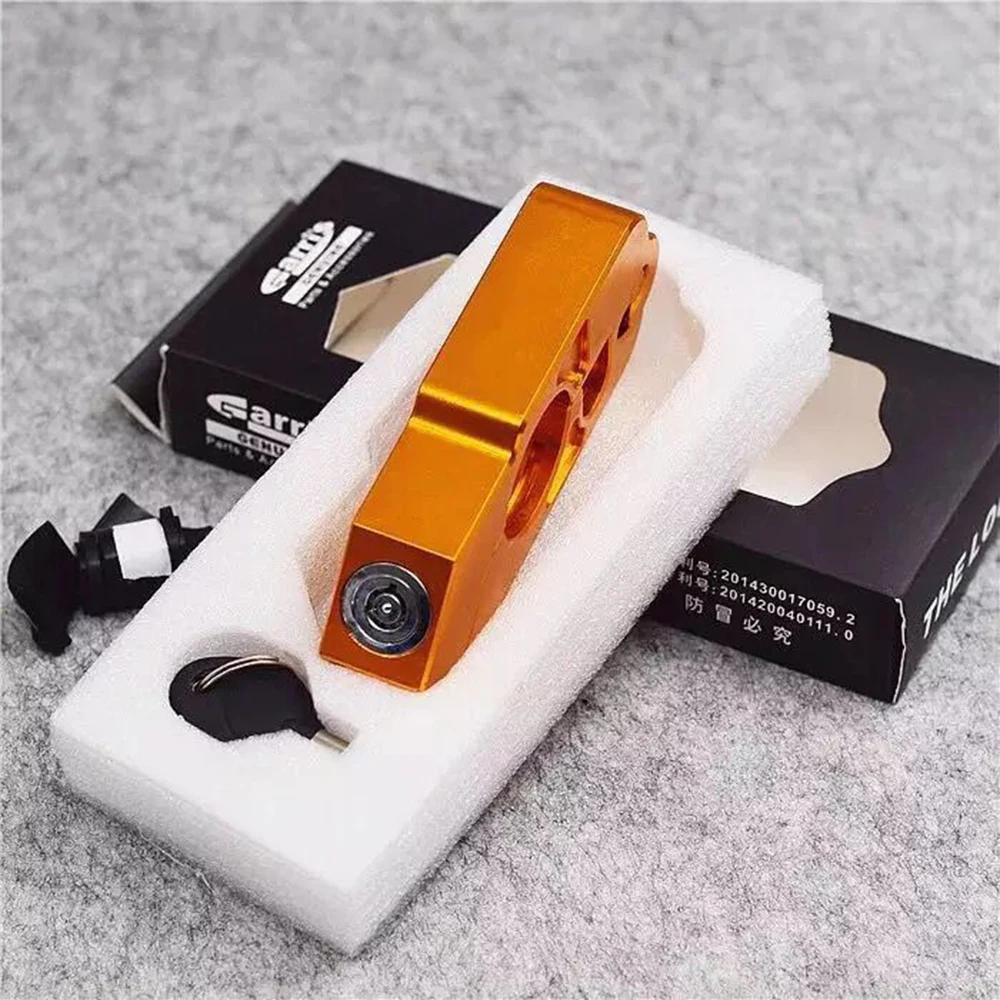 Motorcycle Anti-theft Aluminum Handle Grip Brake Lever Lock FOR YAMAHA TMAX 530 CYGNUS L FAZER8 SR400 MT-07 FZ6R FZ6N ETC. | Автомобили и