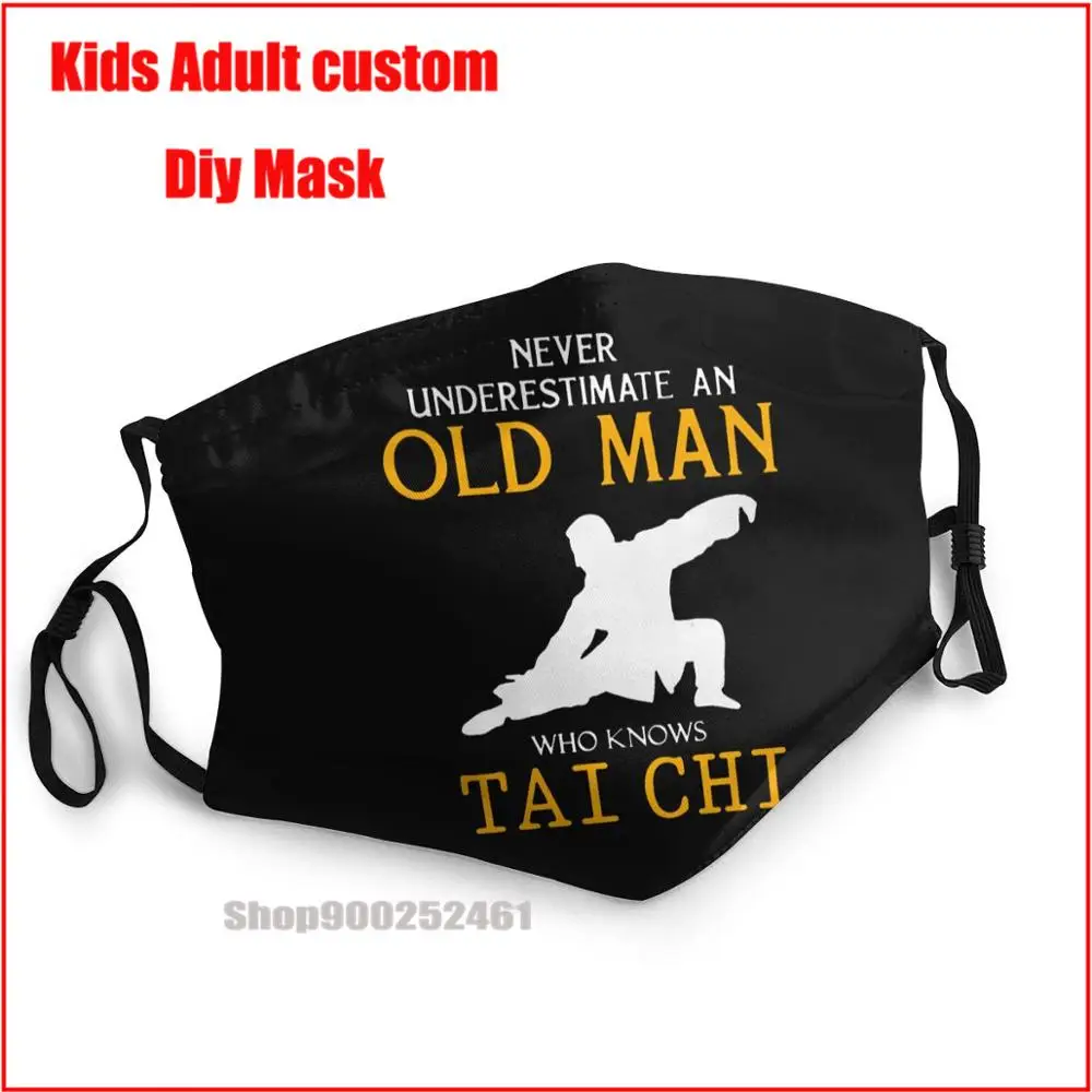 

Маска для лица многоразовая моющаяся для пожилых людей, знающих Тай Чи