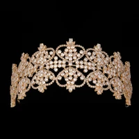 wedding crown for bride headpiece tiara and crown hadiyana fashion princess tiara rhinestone hair accessories headdress bc5930