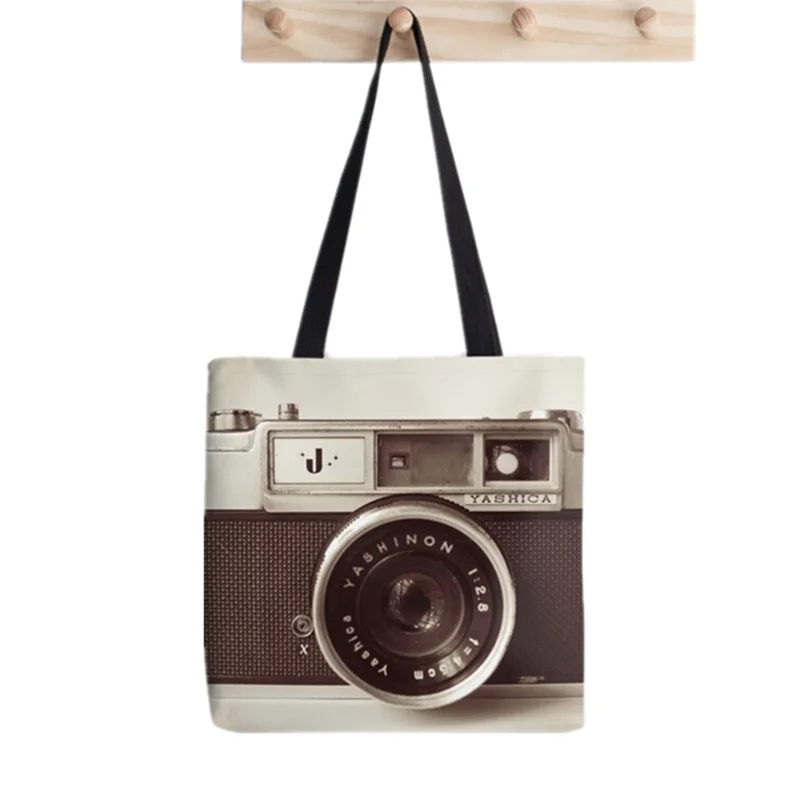 

Женская холщовая сумка-шоппер в стиле ретро