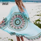 2021 Сексуальная Пляжная накидка, длинные пляжные хлопковые платья, туника для пляжа, Пляжное парео, женская пляжная одежда с принтом, накидка для бикини