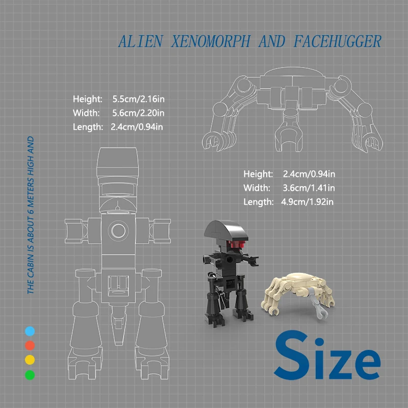 Конструктор MOC Facehugger из биохимического фильма Монстр набор блоков для сборки